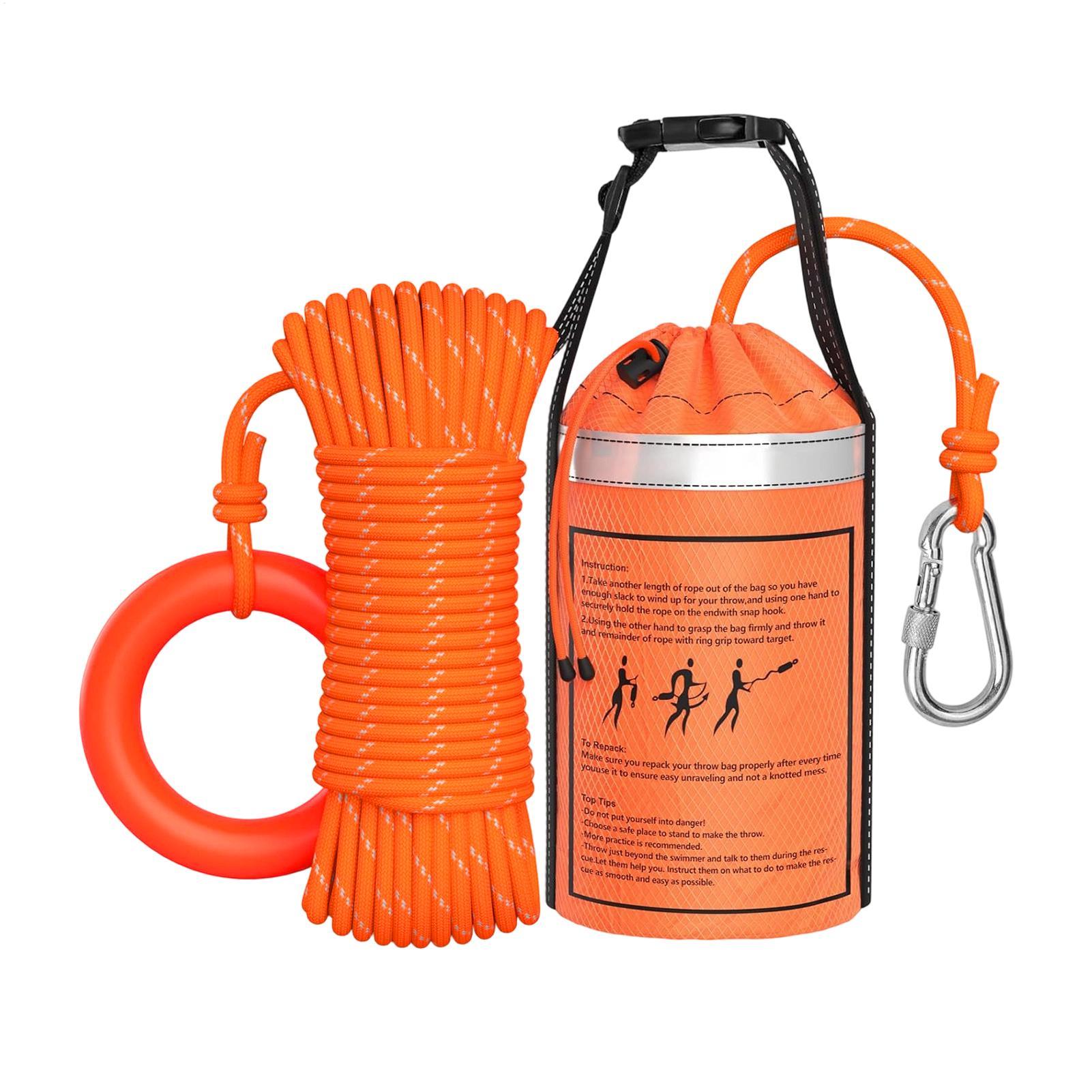 Rescue Rope Throw - Bolsa de Resgate Aquático com Corda,
