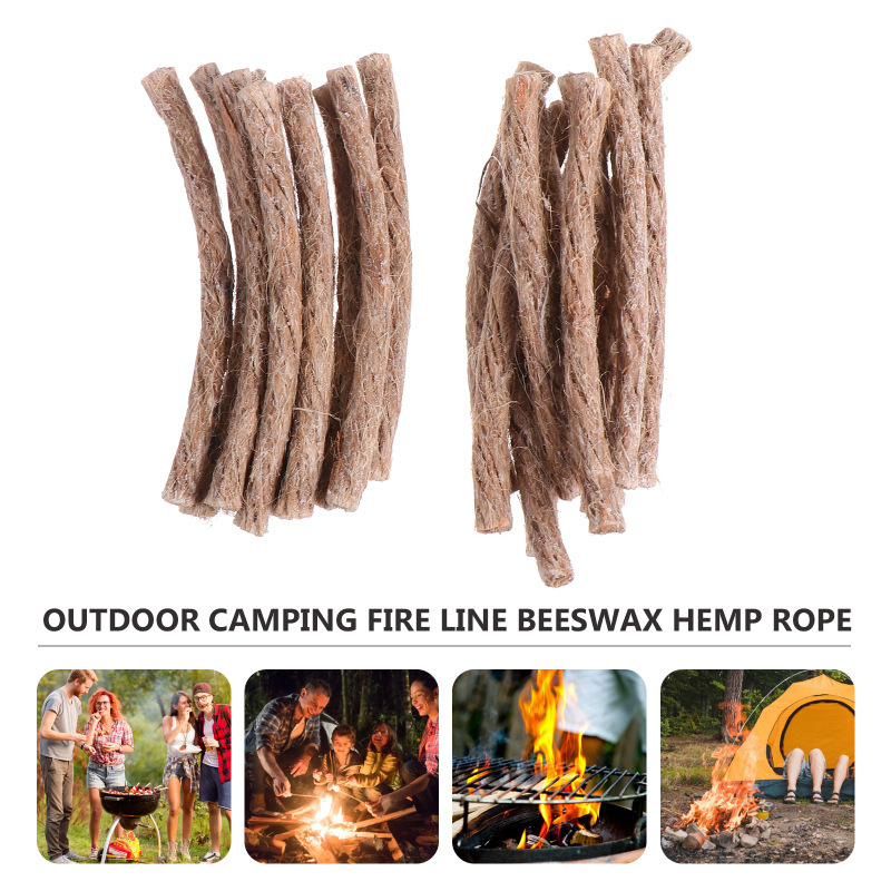 Fire Starting Kit - 10 pçs sobrevivência pavio cabo de