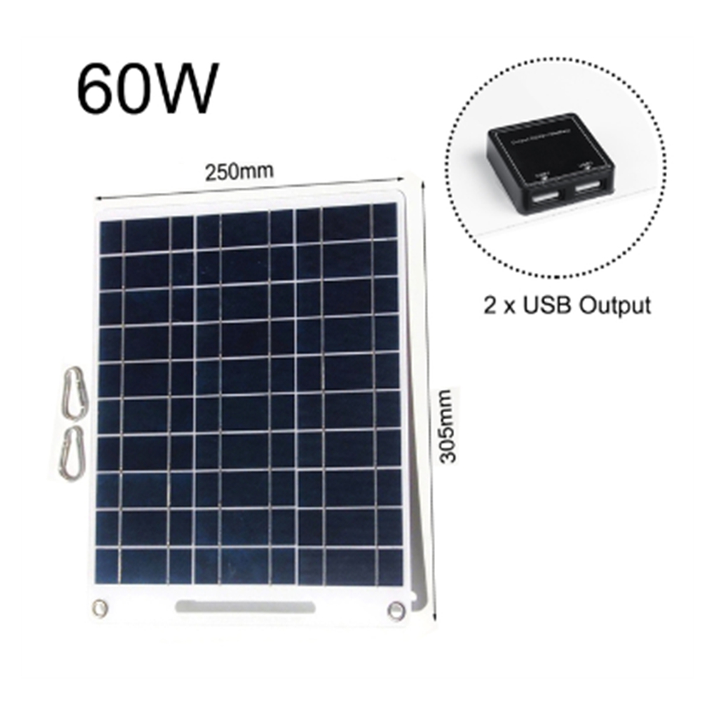 Solar Emergency Charger - Novo painel solar portátil de 60w,