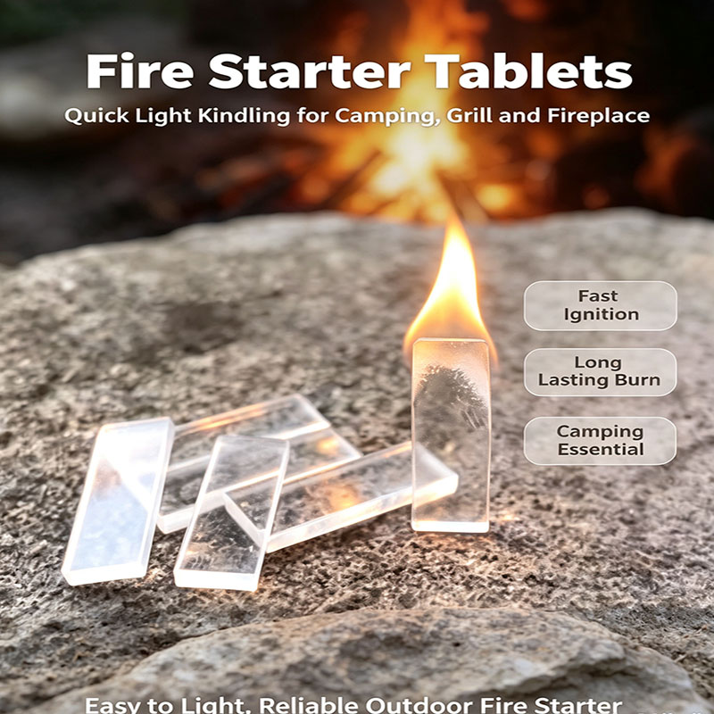 Fire Starting Kit - Pacote com 100 Cubos Impermeáveis para