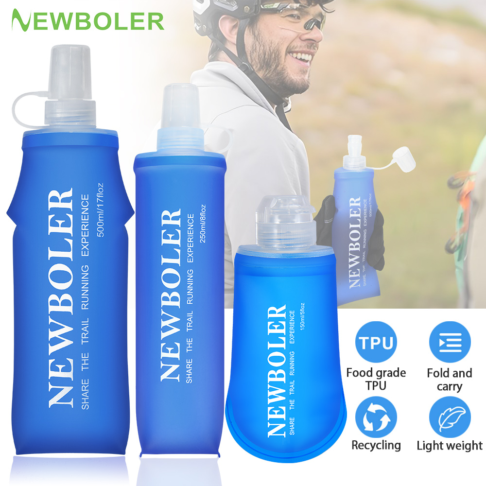 Water Bag Collapsible - Newboler 150ml 250ml 500ml garrafa de