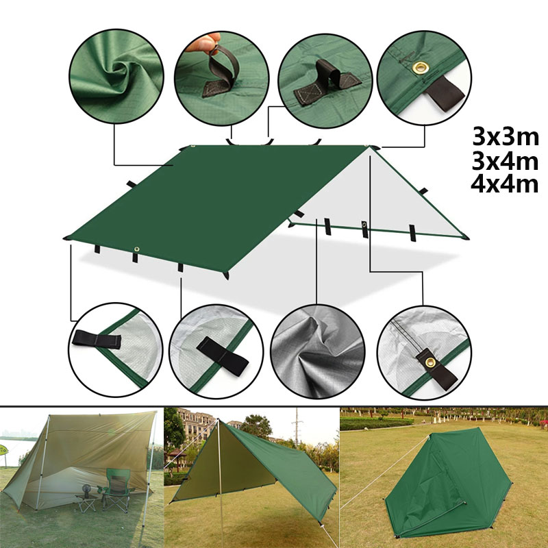 4x4m 4x3m 3x3m 19 Pontos de Pe - Emergency Mylar Tent avaliação e preço