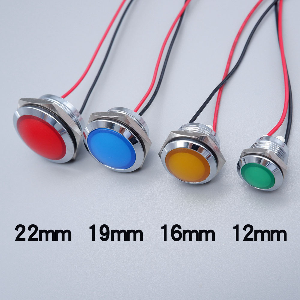 Luz indicadora de led de metal - Signal Panel Orange avaliação e preço