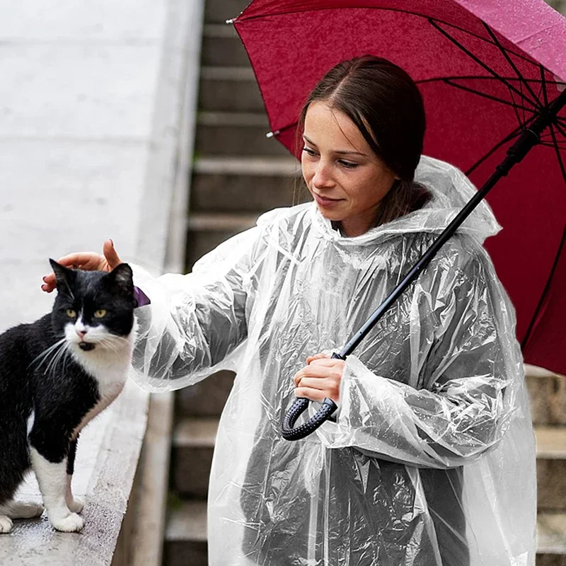 Capa de chuva descartável à pr - Emergency Poncho Rain avaliação e preço
