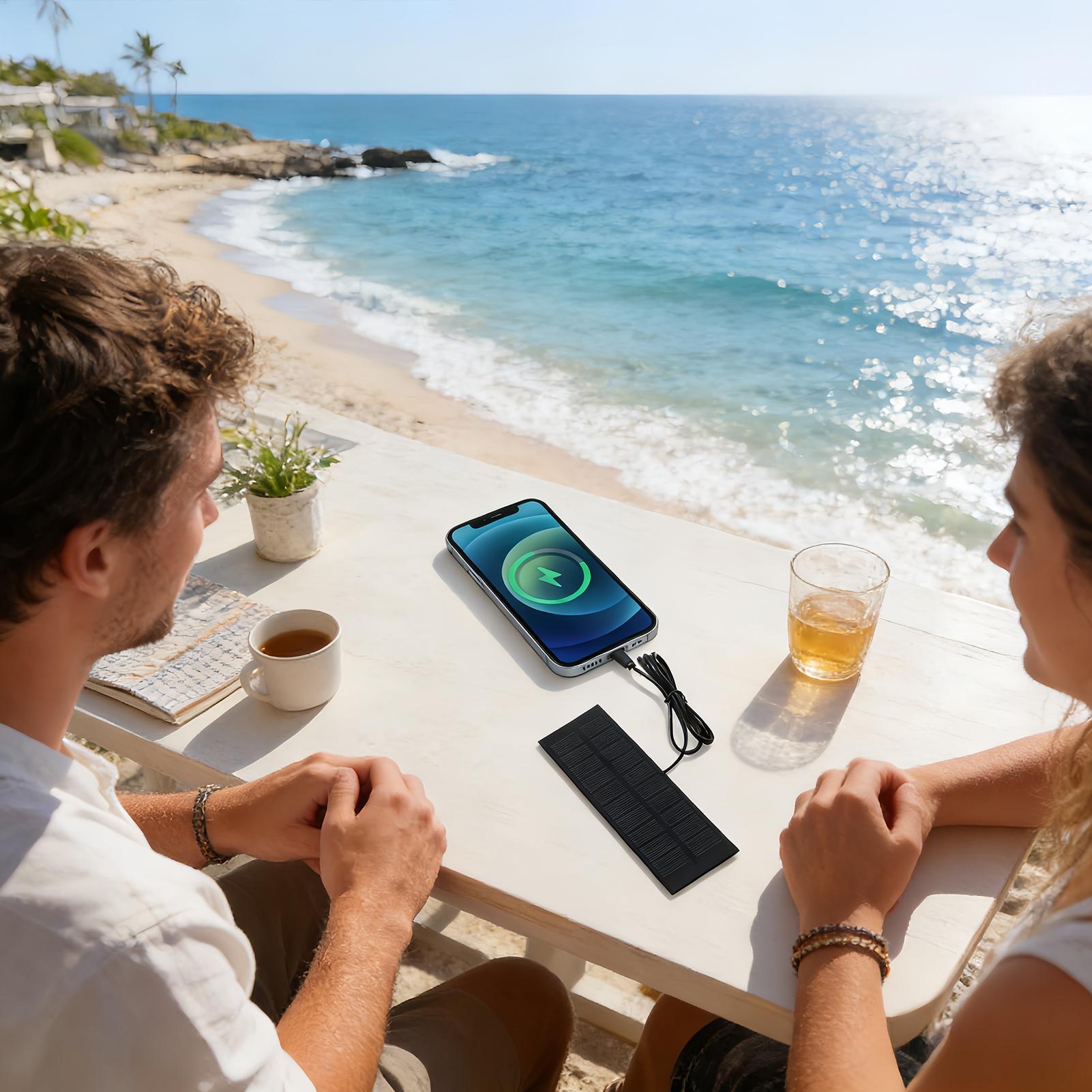 Carregador Solar 5W 5V com Saí - Solar Emergency Charger avaliação e preço
