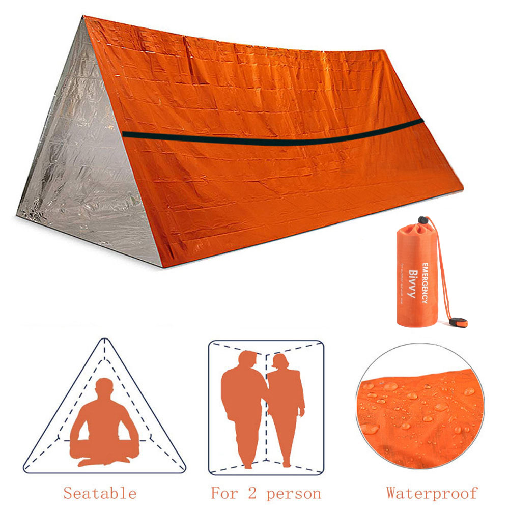 Kit de barraca de sobrevivênci - Emergency Mylar Tent avaliação e preço