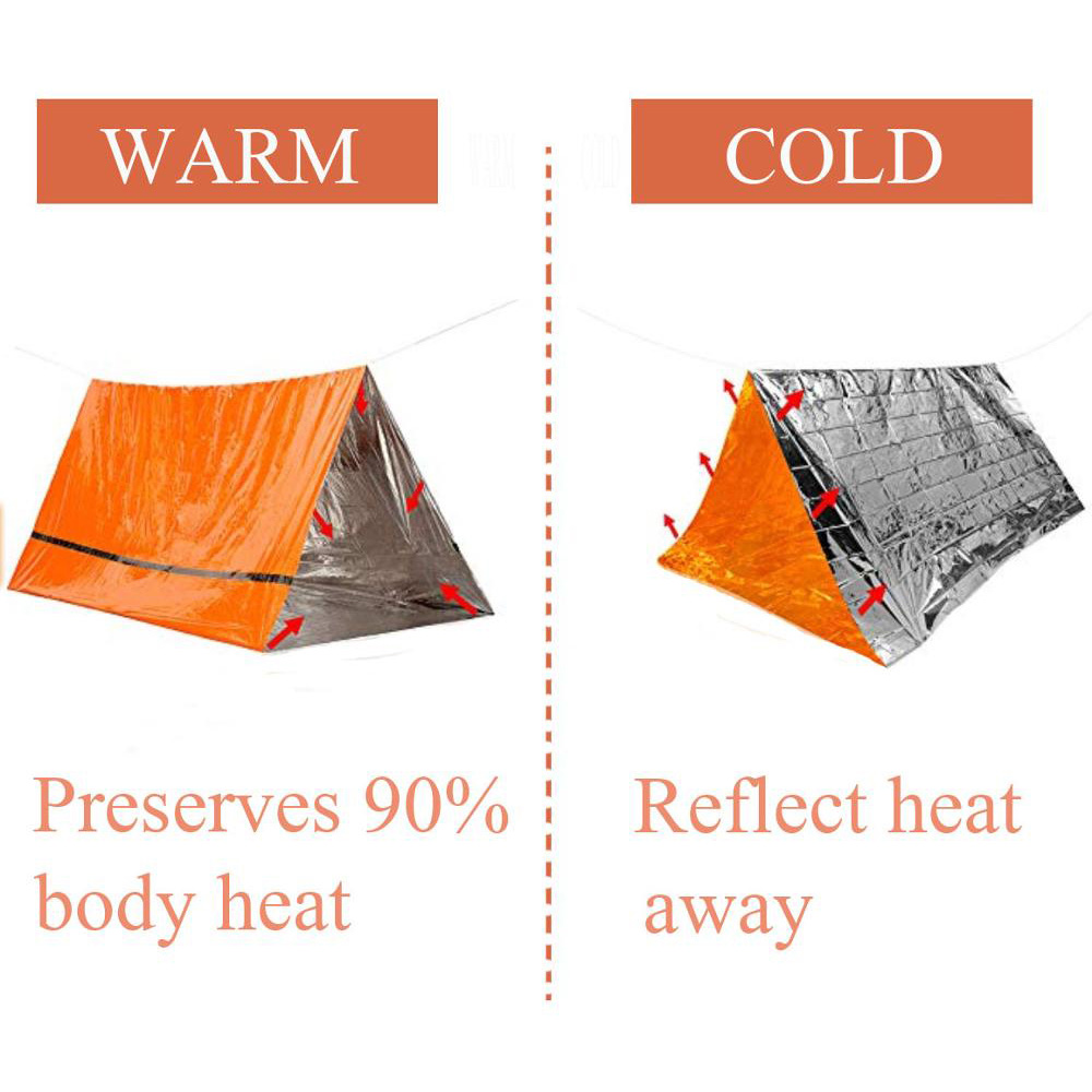 Kit de barraca de sobrevivênci - Emergency Mylar Tent avaliação e preço