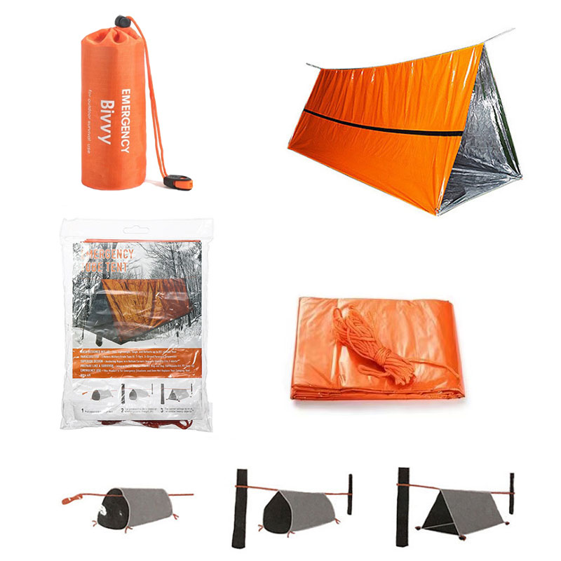 Kit de barraca de sobrevivênci - Emergency Mylar Tent avaliação e preço