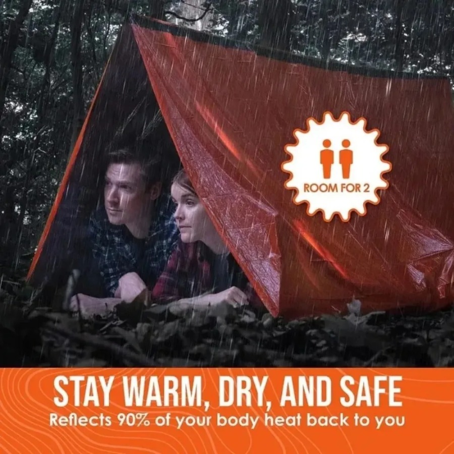 Saco de dormir de emergência a - Emergency Mylar Tent avaliação e preço
