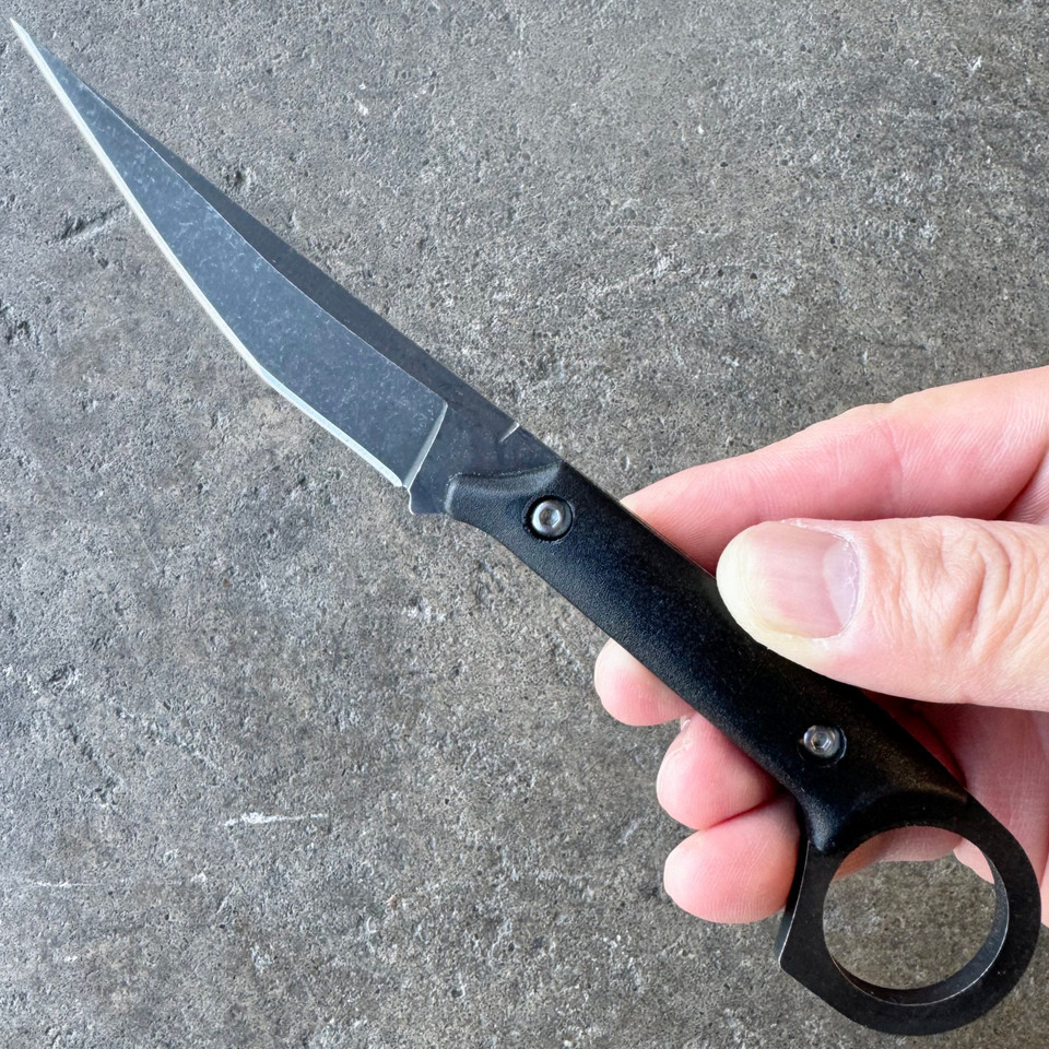 Faca de Lâmina Fixa Preta com  - Bushcraft Knife Fixed avaliação e preço
