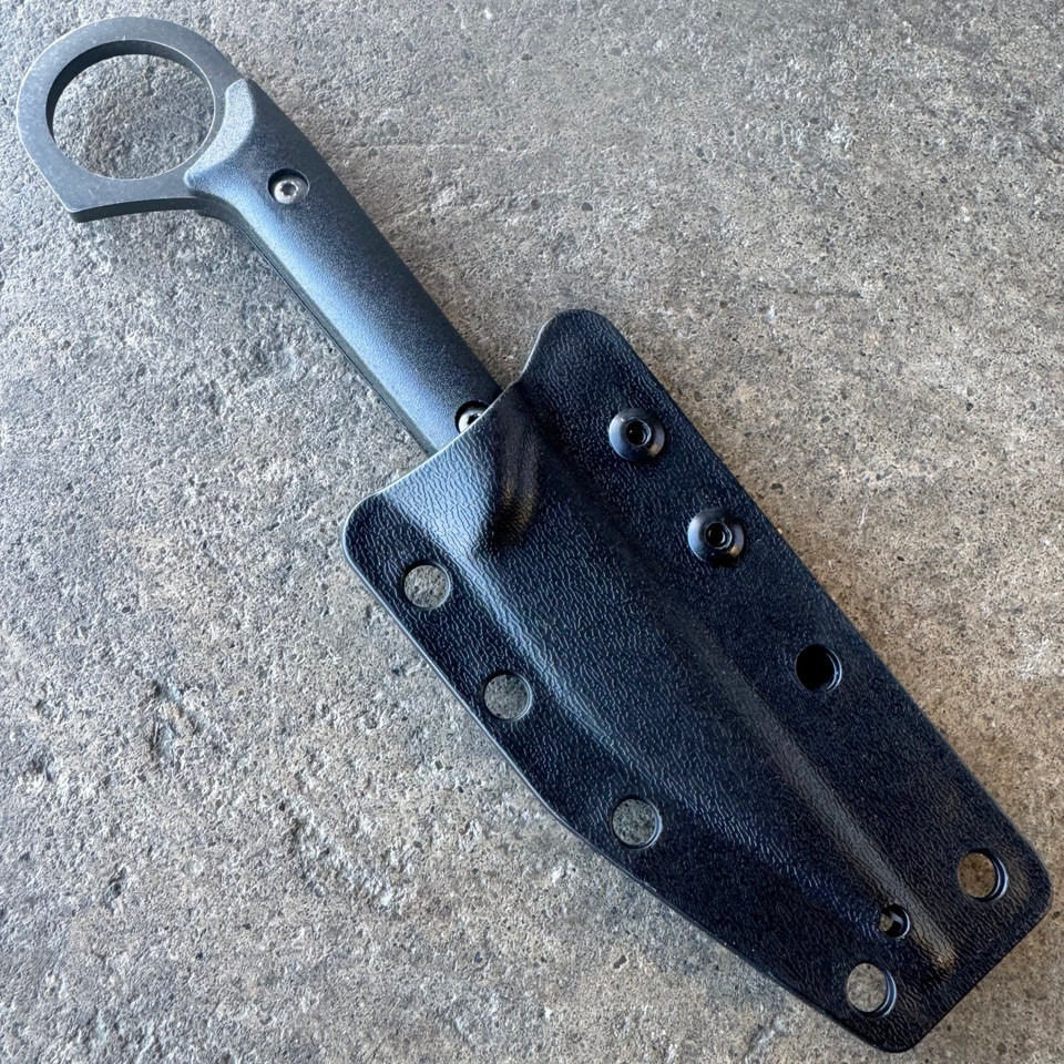 Faca de Lâmina Fixa Preta com  - Bushcraft Knife Fixed avaliação e preço