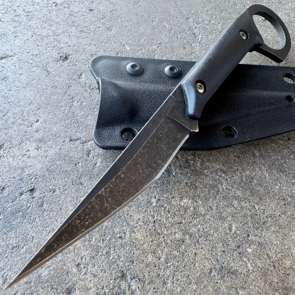 Faca de Lâmina Fixa Preta com  - Bushcraft Knife Fixed avaliação e preço