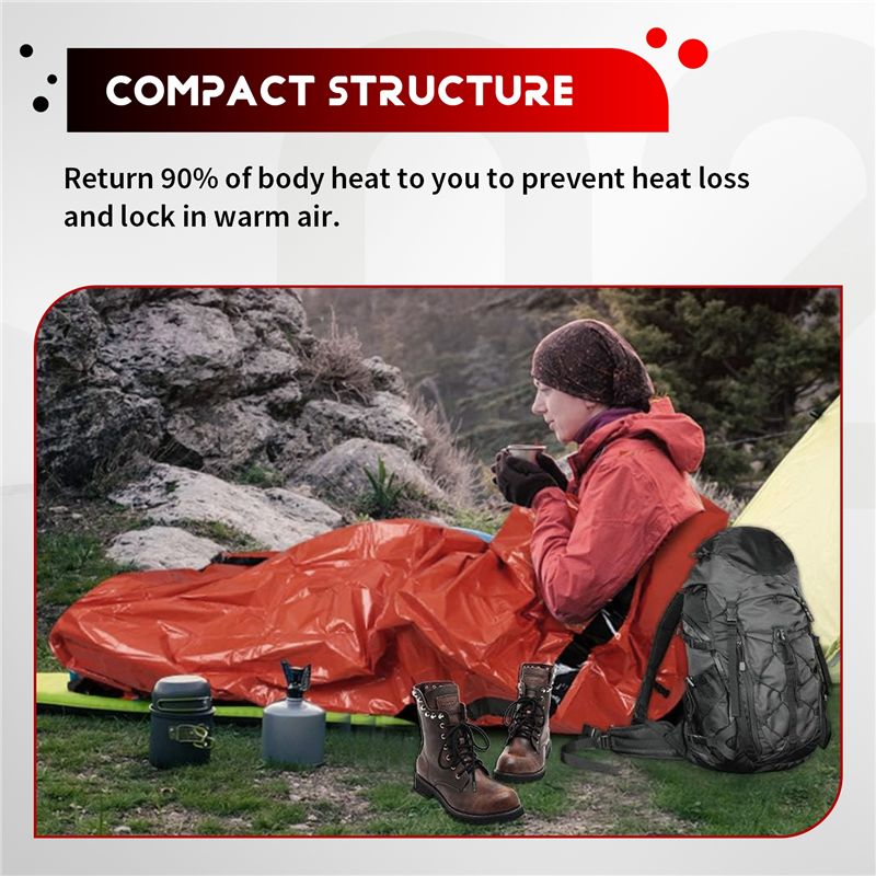 【Estoque】saco de dormir de eme - Bivy Bag Emergency avaliação e preço