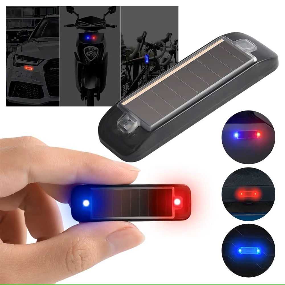 Mini led energia solar luz de  - Sos Light Strobe avaliação e preço