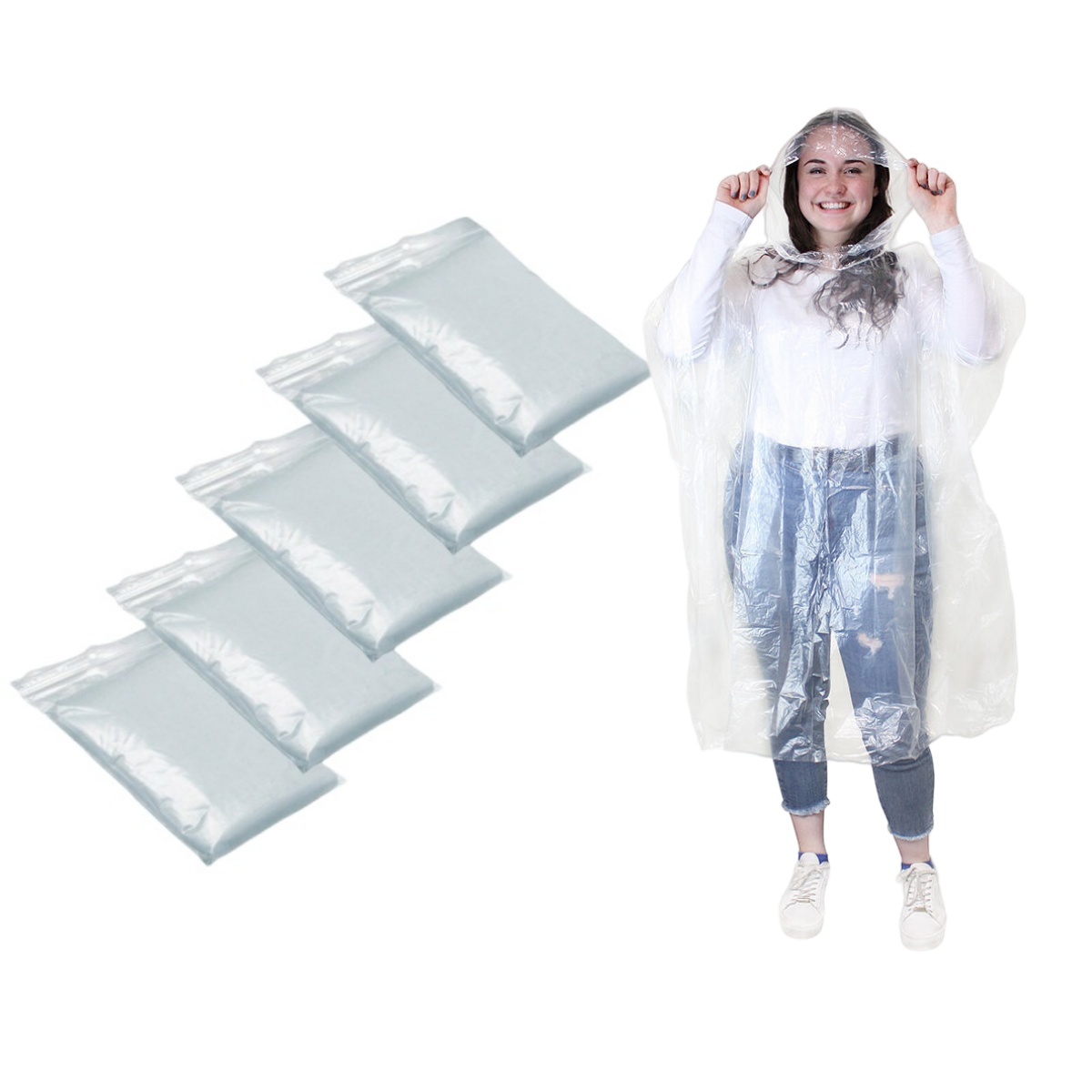 Impermeável descartável para a - Emergency Poncho Rain avaliação e preço